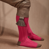 Fuchsia Taupe Laine