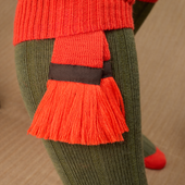 Vert Sauge Orange Laine