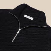 Cashmere Alpine Half Zip Sweater In
