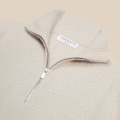 Cashmere Alpine Half Zip Sweater In