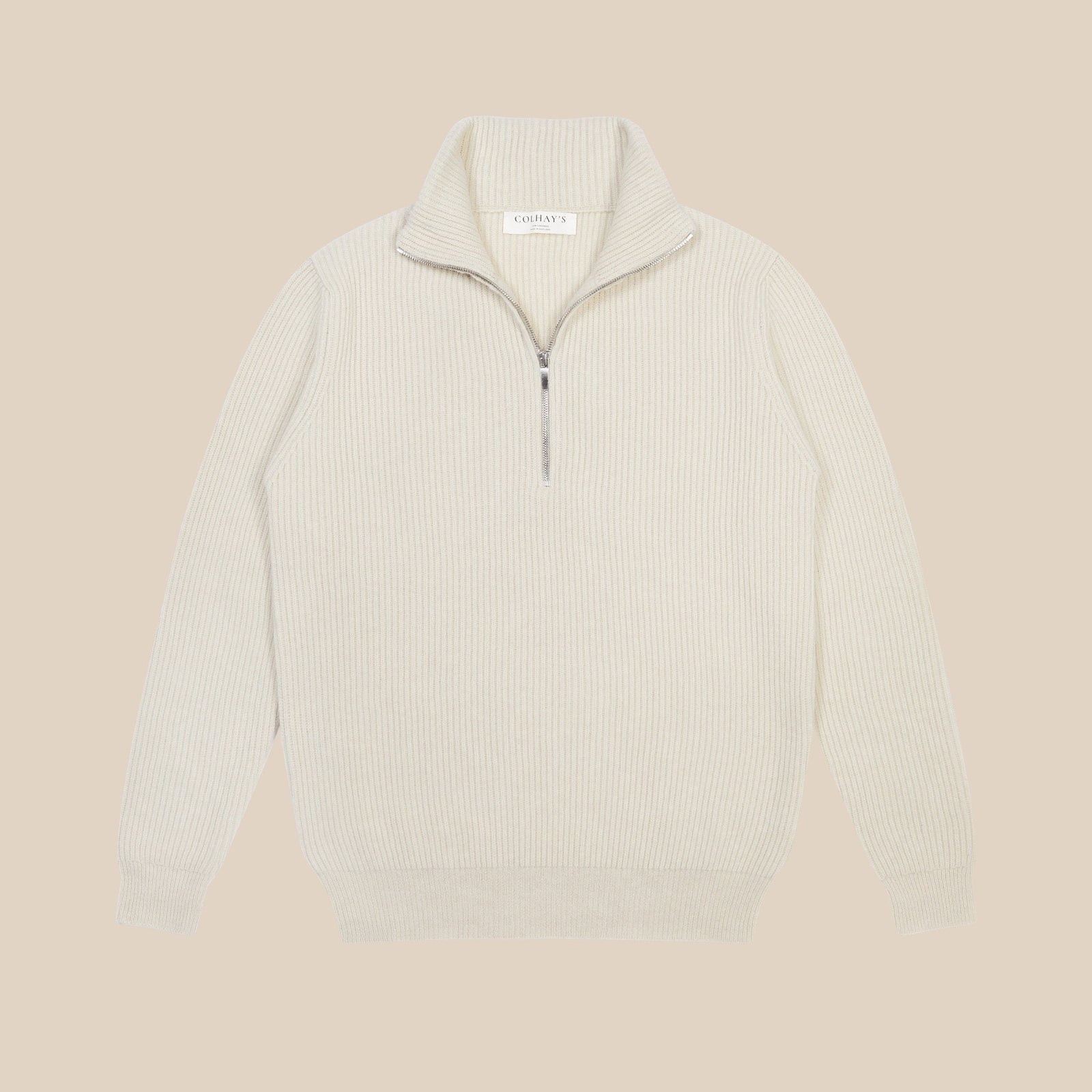 Cashmere Alpine Half Zip Sweater In