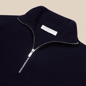 Cashmere Alpine Half Zip Sweater In