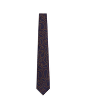 Hand Drawn Paisley Tie - Navy