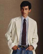 Hand Drawn Paisley Tie