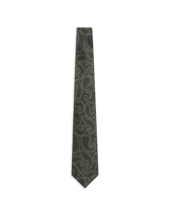 Hand Drawn Paisley Tie Grey