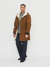 RASMUS 30-68-9 | Waxed Parka With Zipper | Breen