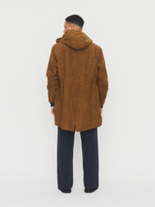 RASMUS 30-68-9 | Waxed Parka With Zipper | Breen