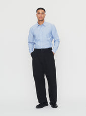 RAYMOND 30-19-3 | Loose Cut Shirt | Blue Stripes