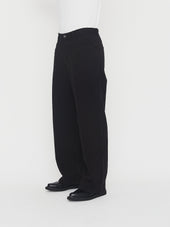 MILAN 30-26-2 | Straight Wide Workwear Trousers | Washed Black