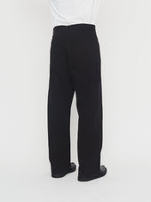 MILAN 30-26-2 | Straight Wide Workwear Trousers | Washed Black