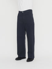 MILAN 30-26-3 | Straight Wide Workwear Trousers | Blue Whale