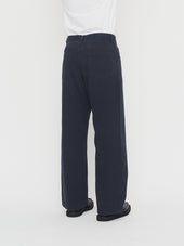 MILAN 30-26-3 | Straight Wide Workwear Trousers | Blue Whale