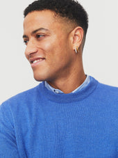 ESKE 30-04-3 | Knitted Crew Neck Sweater | Ice Blue