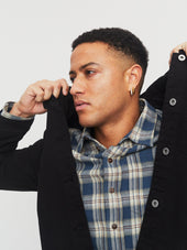 RAYMOND 30-22-3 | Loose Cut Shirt | Blue Checks