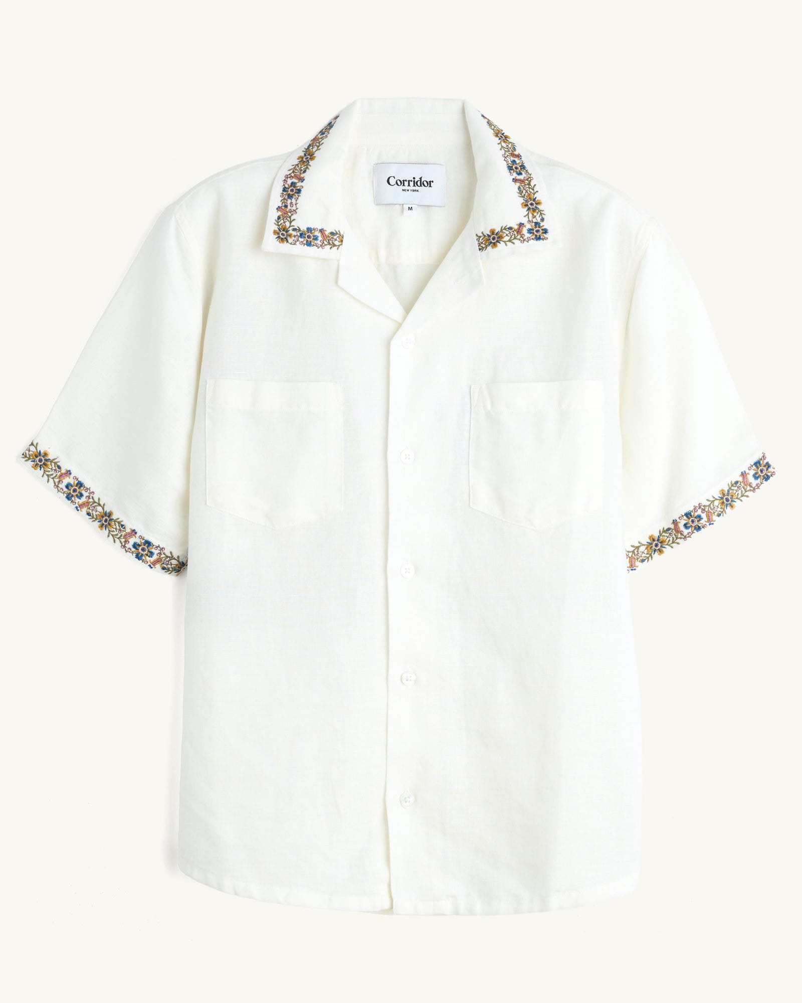 Harmony Embroidered SS - White