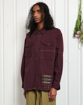 Harvest Shirt Purple Fish