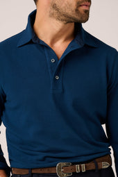 Hastings Long Sleeved Polo - Marine