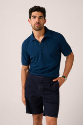 Rosebud Short Sleeve Polo - Marine