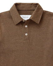 Sunday Polo Shirt Heather Brown - Unisex