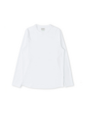 Heavy Long Sleeve Plain T-Shirt Tavistock White