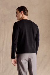 Ribbed Henley Shirt