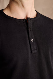 Ribbed Henley Shirt