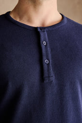 Ribbed Henley Shirt