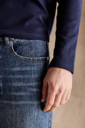 Ribbed Henley Shirt