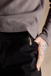 Ribbed Henley Shirt