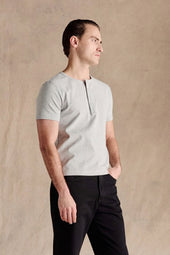 Henley Short Sleeve Grey
