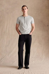 Henley Short Sleeve Grey