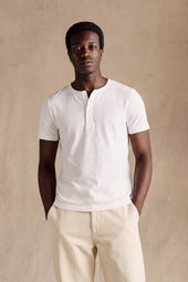 Henley Short Sleeve | White