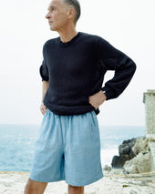Henri Raw Silk Drawstring Short