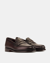 Henry Dark Brown Calf Penny Loafer 144
