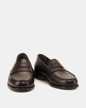 Henry Dark Brown Calf Penny Loafer 144