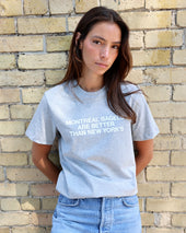 Montreal Bagels Tee Heather Grey Unisex