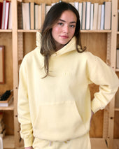 Flag Fleece Hoodie Butter Unisex
