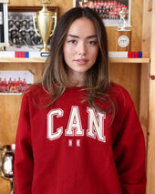 Can Sweatshirt Red Unisex