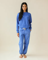 Relaxed French Terry Sweatpant Blue Unisex