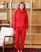 Flag Fleece Sweatpant Red Unisex
