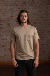 Here For The Beer Pocket Tee