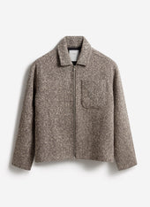Herringbone Zip Jacket Wool