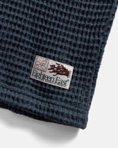 HIROCK HALF SLEEVE CREWNECK - DARK SLATE CHUNKY WOVEN COTTON THERMAL