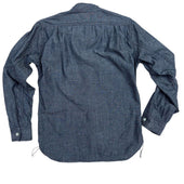 “HOMESTEADER” Shirt - Indigo Jacquard
