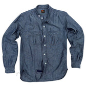 “HOMESTEADER” Shirt - Indigo Jacquard