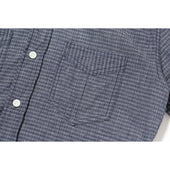 “HOMESTEADER” Shirt - Indigo Jacquard