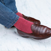 Gris Clair Rouge Pied De Poule Super Solide Fil D Cosse