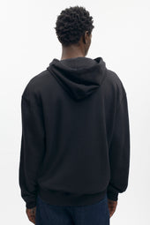 Unisex Drawstring Hoodie in Black