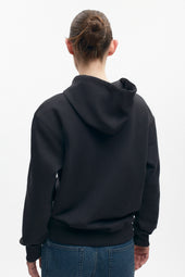 Unisex Drawstring Hoodie in Black