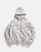 NOVIS HOODED SWEATSHIRT - ECRU 19oz. ALL COTTON LOOPBACK TERRY FLEECE